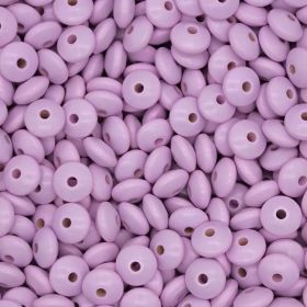 Linsen-Perlen • Holzlinsen 14mm • 50 Stück 'rosa' 84 auf Lager