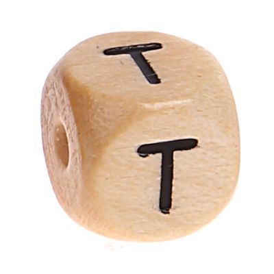 Buchstabenwürfel Holz geprägt 10 mm 'T' 173 auf Lager