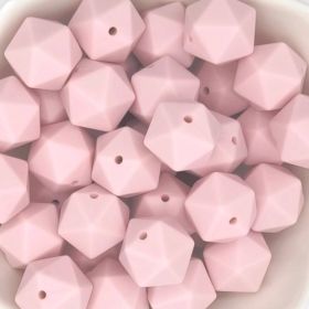 Hexagonperle Silikon 16mm 'rosa' 106 auf Lager