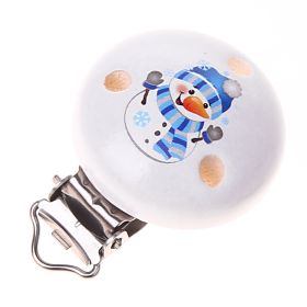Snowman motif clip 'blue' 69 in stock 