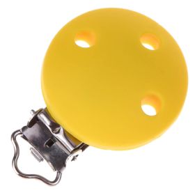 Silicone clip pacifier clip 35mm 'yellow' 357 in stock 