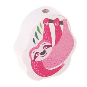 Motivperle Faultier 'pink' 95 auf Lager