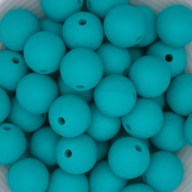 Silicone bead 12mm 'light turquoise' 92 in stock 