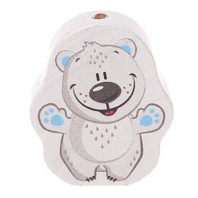 Polar bear motif bead 'baby blue' 53 in stock 