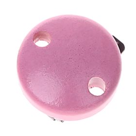 Schnullerclip mini / Holzclip Ø30mm 'babyrosa' 736 auf Lager
