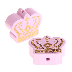 Motif bead royal crown gold glitter 'pink' 0 in stock 