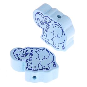 Elephant II motif bead 'baby blue' 163 in stock 