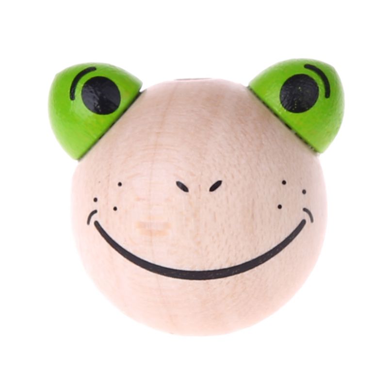 Motivperle 3D Frosch 'natur' 69 auf Lager
