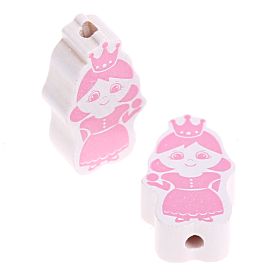 Motivperle Prinz/Prinzessin 'Prinzessin weiß-rosa' 84 auf Lager