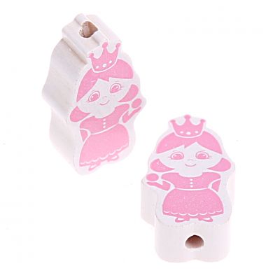 Motivperle Prinz/Prinzessin 'Prinzessin weiß-rosa' 160 auf Lager