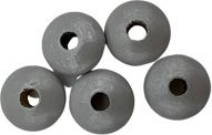 Holzlinsen Perlmutt 10mm • 50 Stück 'hellgrau' 88 auf Lager