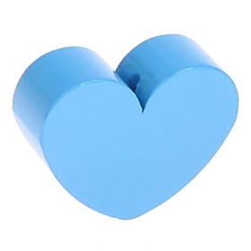 Motif bead shaped bead heart large 'sky blue' 1950 in stock 