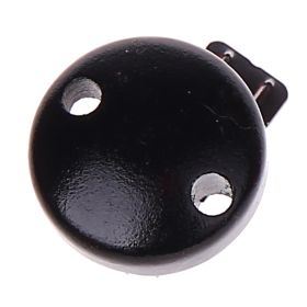 Schnullerclip mini / Holzclip Ø30mm 'schwarz' 1237 auf Lager