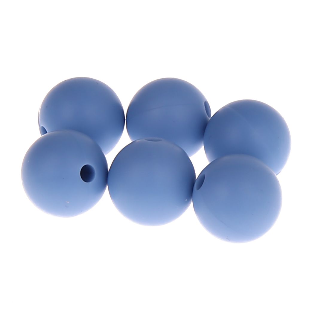 Silikonperle 12mm 'hellblau' 0 auf Lager