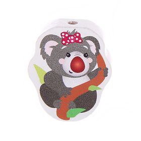 Motivperle Koala 'Schleife rot' 63 auf Lager