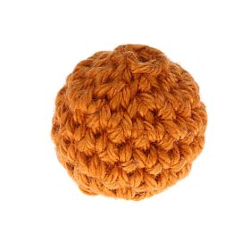 Crochet bead 20 mm 'light brown' 161 in stock 