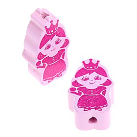 Prince/princess motif bead 'Princess pink ' 938 in stock 