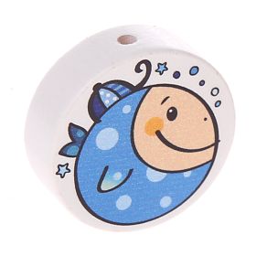 Fish motif bead disc 'blue' 0 in stock 