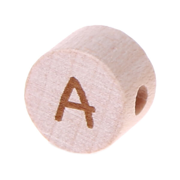 Buchstabenperlen Scheibe Lasergravur Ø 11 mm 'A' 1350 auf Lager