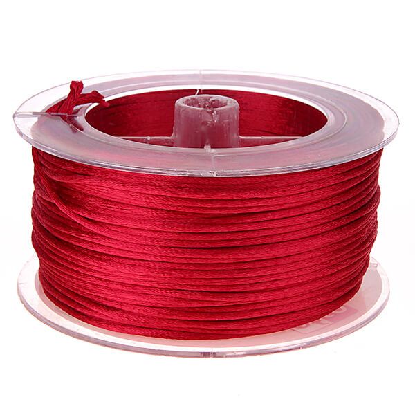 Satinband Ø 1,5 mm • 50 Meter 'bordeaux' 10 auf Lager