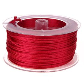 Satin ribbon Ø 1.5 mm - 50 meters 'bordeaux' 8 in stock 