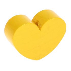 Motif bead shaped bead heart large 'yellow' 1026 in stock 