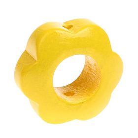 Perforated flower motif bead 'yellow' 1043 in stock 