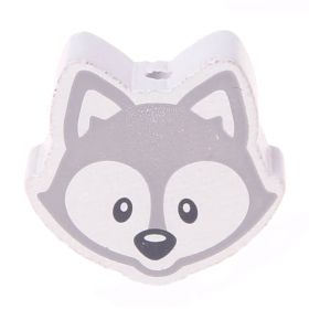 Fox motif bead 'light gray' 201 in stock 