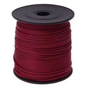 Kordel PP-Polyester Ø 1,5 mm • 100 Meter Rolle 'bordeaux' 8 auf Lager