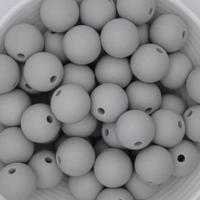 Silicone bead 12mm 'light gray' 78 in stock 