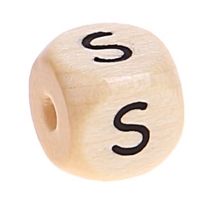Buchstabenwürfel Holz geprägt 10 mm 'S' 986 auf Lager