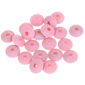 Watercolors wooden lenses 10mm - 50 pieces 'rose' 70 in stock 