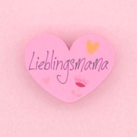 Motivperle Herz Lieblingsmama 'baby pink' 99 in stock 