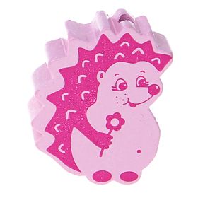 Hedgehog motif bead 'pink' 1705 in stock 