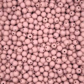 Pastellfarben Holzperlen 10mm • 50 Stück 'altrosa' 37 auf Lager