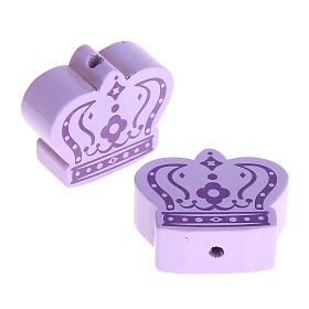 Royal crown motif bead 'lilac' 558 in stock 