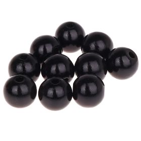 Wooden beads 18mm - 10 pieces 'black' 143 in stock 