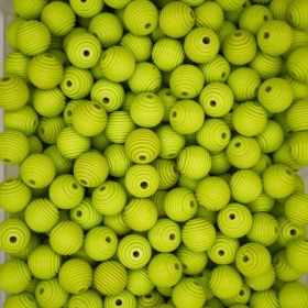 Grooved beads 18mm - 10 pieces 'lemon' 115 in stock 