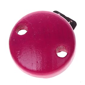Schnullerclip mini / Holzclip Ø30mm 'dunkelpink' 234 auf Lager