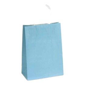 große farbige Geschenktüte • Papier 'hellblau' 12 auf Lager