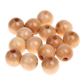 Wooden beads 10mm - 50 pieces 'nature' 365 in stock 