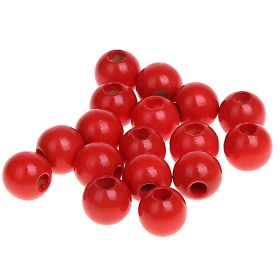 Holzperlen 8mm • 50 Stück 'rot' 48 auf Lager