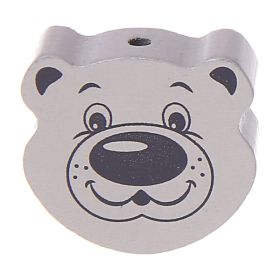 Motif bead bear 'light gray' 689 in stock 