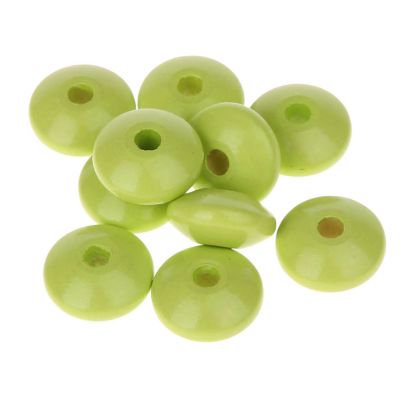 Holzlinsen 14mm • 50 Stück 'lemon' 88 auf Lager