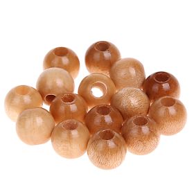 Wooden beads 8mm - 50 pieces 'nature' 145 in stock 