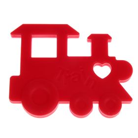 Teething ring locomotive 'light red' 0 in stock 