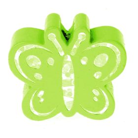Motif bead butterfly glitter 'yellow-green' 1110 in stock 