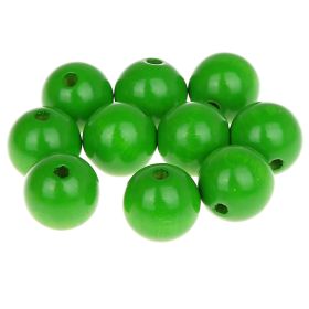 Wooden beads 18mm - 10 pieces 'green' 223 in stock 