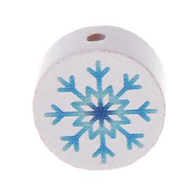 Motif bead disc snowflake 'blue' 69 in stock 