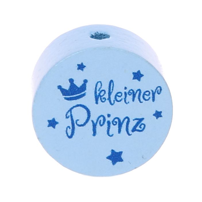 Motivperle Scheibe kleiner Prinz 'babyblau' 7 auf Lager